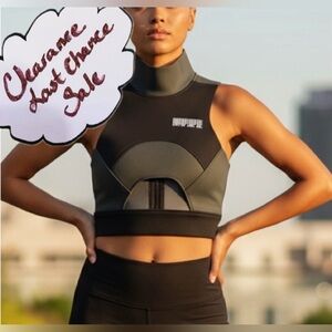 Me Dic Al Women’s Small Black & Gray Tactical Vest With Back Zipper